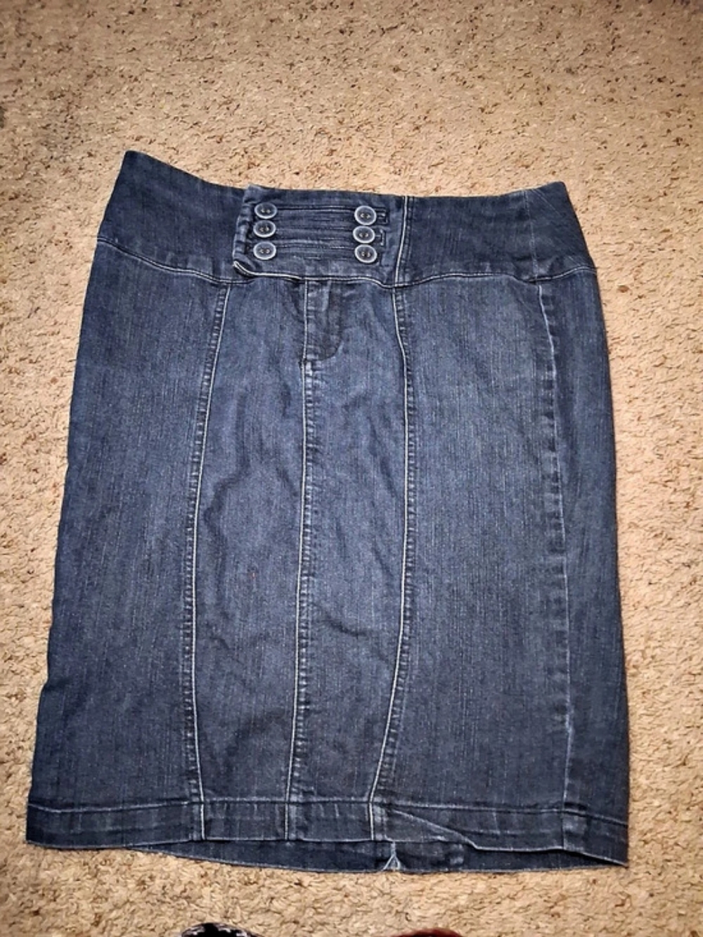 Boom Boom Jeans Denim Pencil Skirt Size Large For Woman